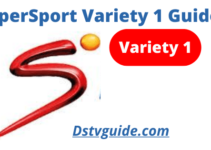 SuperSport Variety 1 Channel Schedule Guide on DStv