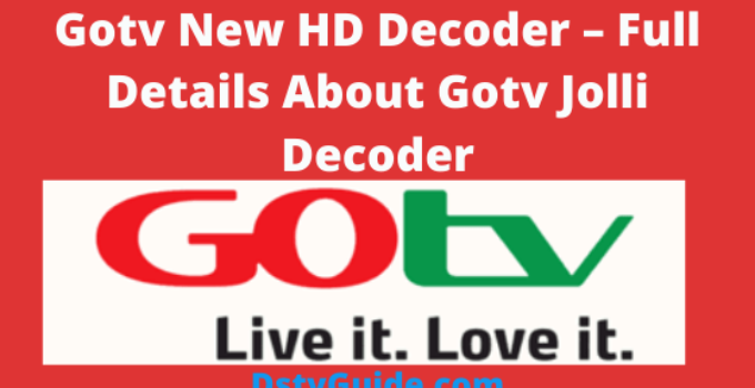 Gotv New HD Decoder
