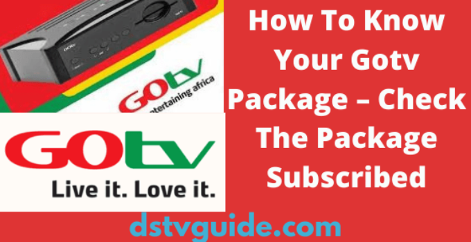 How To Know Your Gotv Package